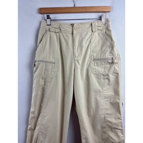 Caribbean Joe Womens Petite 8P Cargo Capris - Picture 1 of 6